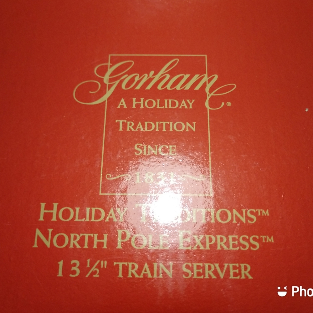 NIB Gorham Crystal Holiday Platter - Picture 2 of 5